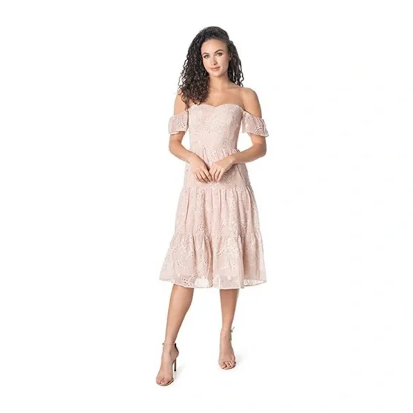 open lace back dress Nikita Gown  Dress the Population